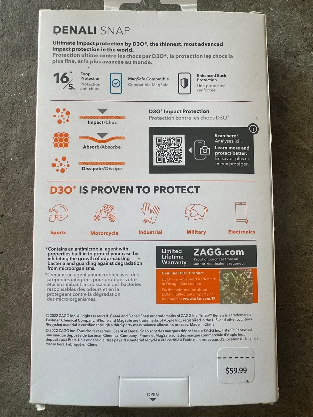ZAGG Denali Snap MagSafe Compatible iPhone Case - Green